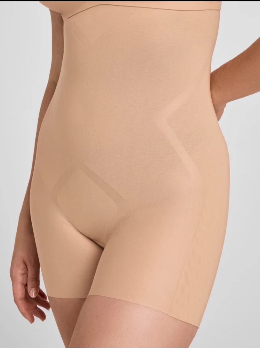 Honeylove Meshsculpt High-Waist Shaper Shorts - Sand M (NWOT)